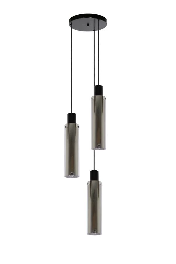 Lucide ORLANDO - Pendant light - Ø 32 cm - 3xE27 - Smoke Grey - off